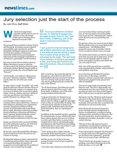 Jury selection just the start of the process