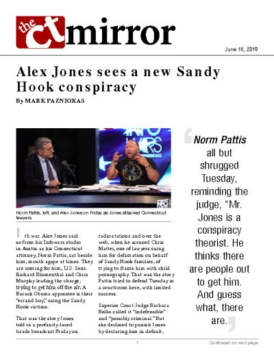 Alex Jones sees a new Sandy Hook conspiracy