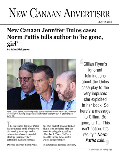 New Canaan Jennifer Dulos case: Norm Pattis tells author to ‘be gone, girl’