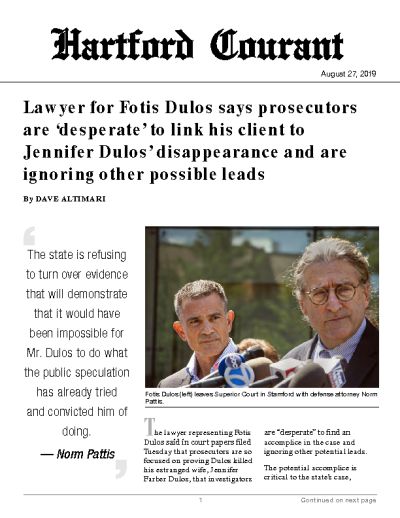 Lawyer for Fotis Dulos says prosecutors are ‘desperate’ to link his client to Jennifer Dulos’ disappearance and are ignoring other possible leads