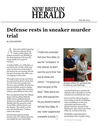 Defense rests in sneaker murder  trial