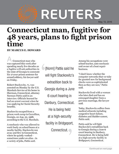 Connecticut man, fugitive for 48 years, plans to fight prison time