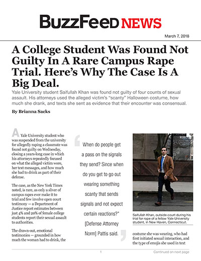A College Student Was Found Not Guilty In A Rare Campus Rape Trial. Here's Why The Case Is A Big Deal.