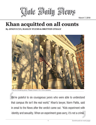 Khan acquitted on all counts