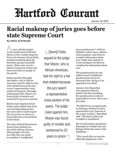 Racial makeup of juries goes before state Supreme Court