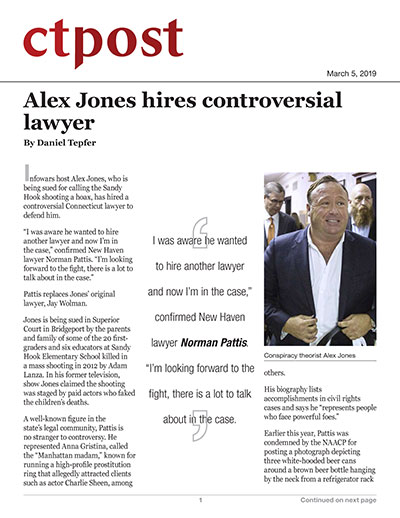 Alex Jones hires controversial lawyer