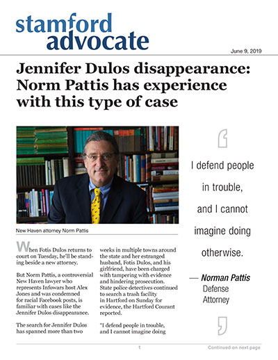 Jennifer Dulos disappearance: Norm Pattis has experience with this type of case