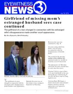 Girlfriend of missing mom's estranged husband sees case continued