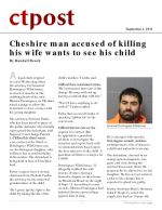 Cheshire man accused of killing his wife wants to see his child