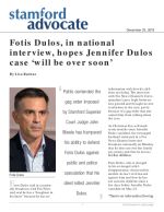 Fotis Dulos, in national interview, hopes Jennifer Dulos case &lsquo;will be over soon&rsquo;