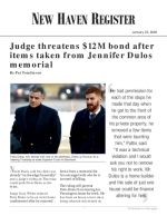 Judge threatens $12M bond after items taken from Jennifer Dulos memorial