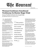 Woman Continues Emotional Testimony in Doctor Rape Trial