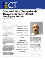 Cromwell Man Charged with Threatening Judge, Court Employees Online