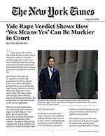 Yale Rape Verdict Shows How &lsquo;Yes Means Yes&rsquo; Can Be Murkier in Court