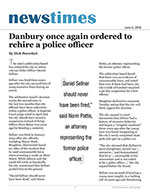 Danbury once again ordered to rehire a police officer
