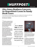 Alex Jones Replaces Lawyers As Depositions Loom In Sandy Hook Cases
