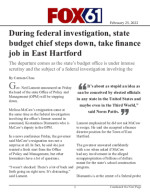 During federal investigation, state budget chief steps down, take finance job in East Hartford