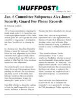 Jan. 6 Committee Subpoenas Alex Jones' Security Guard For Phone Records