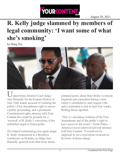 R. Kelly judge slammed by members of legal community: ‘I want some of what she’s smoking’